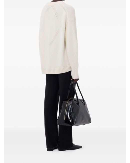 Loulou de Saison White Tino Cashmere Knitwear