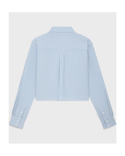 Céline Blue Cropped Shirt
