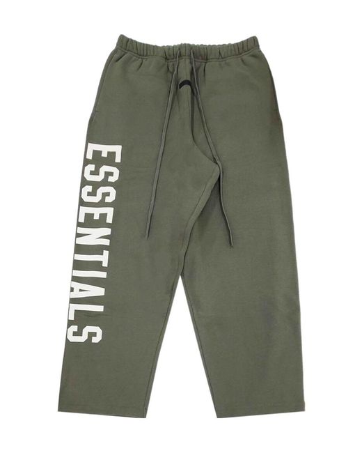 Fear Of God Green Logo-Printed Tie-Dye Track Pants for men
