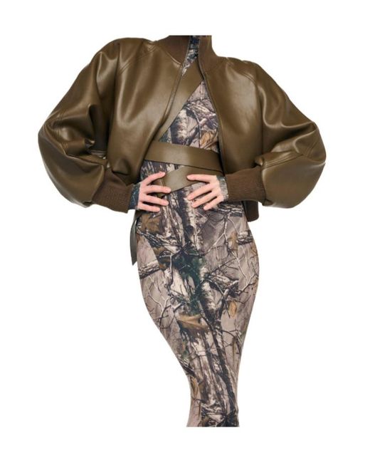 Norma Kamali Brown Elastic Cuff Jacket
