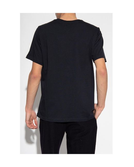 Paul Smith Black Ps Paul Smith Zebra Patch Crewneck T-Shirt for men