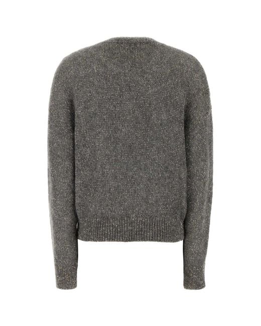 Brunello Cucinelli Gray Long Sleeved Jumper