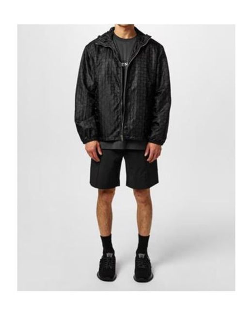 Givenchy Black Logo Hooded Casual Jacket for men