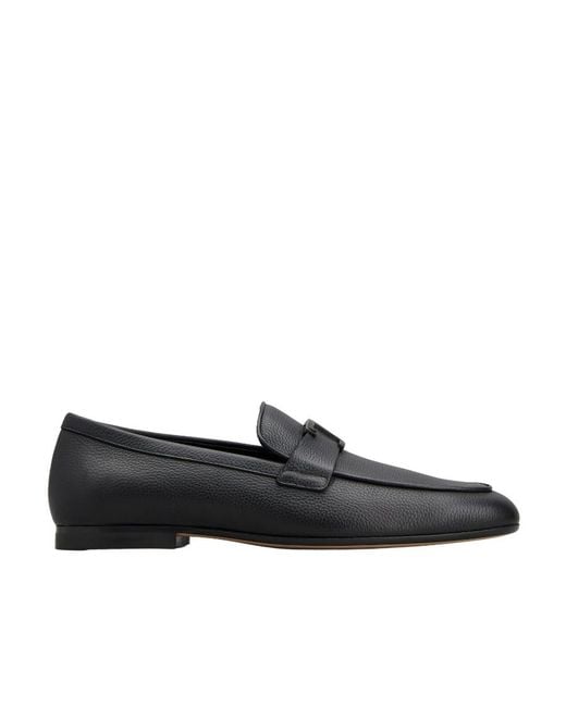 Tod's Black T Timeless Slip-On Loafers for men