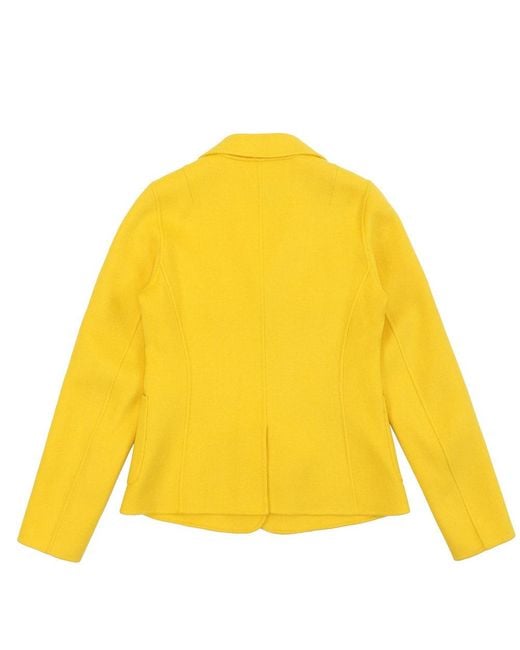 Weekend by Maxmara Yellow Lapel Suit Jacket