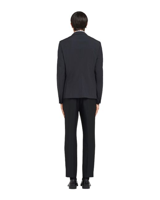 Prada Black Single-Breasted Suit Jacket for men