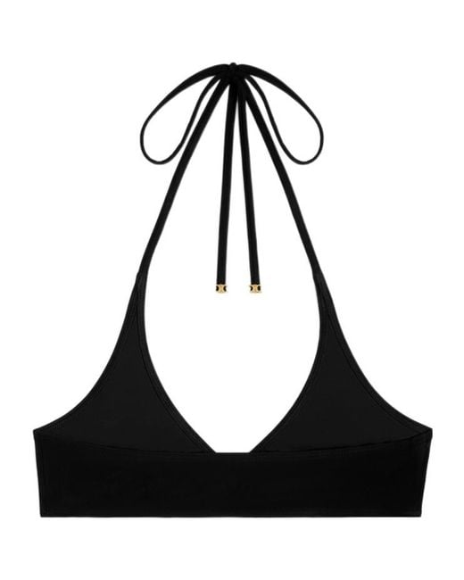 Céline Black Triomphe Triangle Top