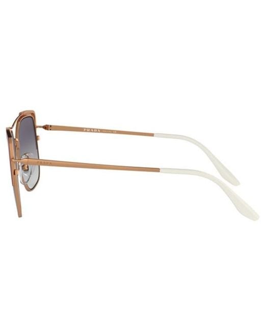 Prada White Logo Gradient Sunglasses