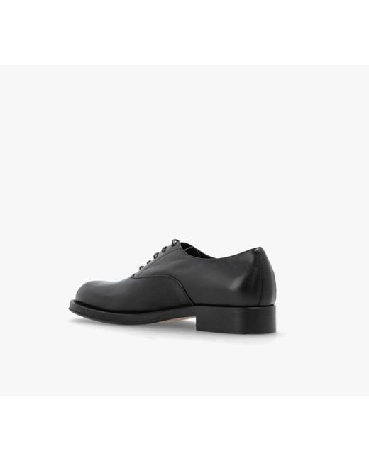 Dries Van Noten Black Round-Toe Loafers for men