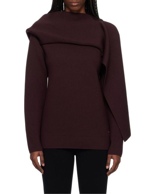 Courreges Purple Long-Sleeved Pullover