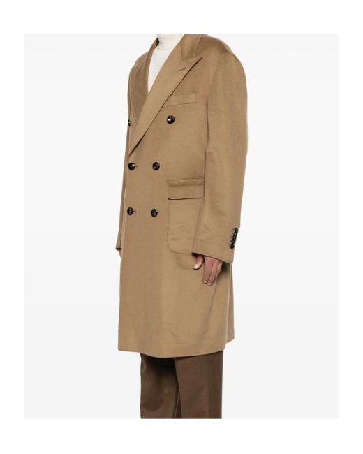 Tagliatore Natural Long Sleeve Coat for men
