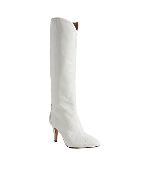 Isabel Marant White Solid Colour Boots