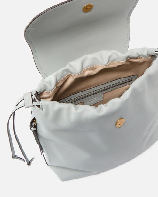 Pinko White Drawstring Backpack