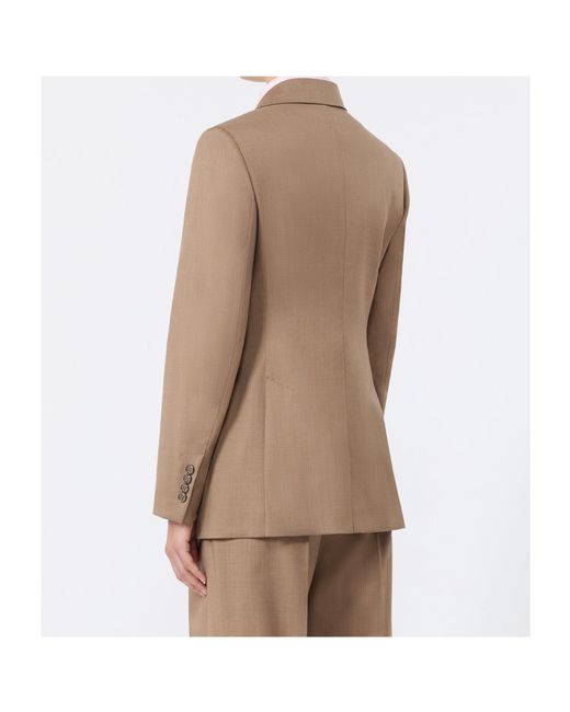 Max Mara Brown Long-Sleeved Suit Jacket