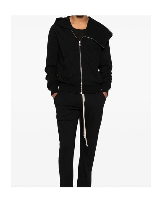 Rick Owens Black Mountain Zip-Up Hoodie for men