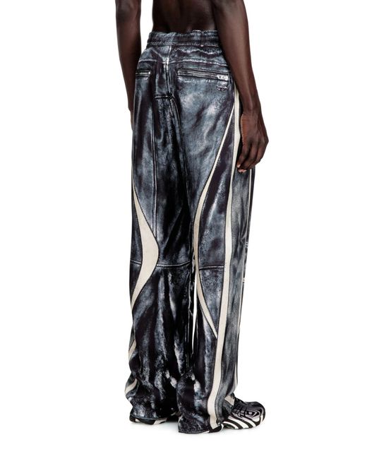 DIESEL Blue P-Theck-Bmcz Zip-Pocket Track Pants for men
