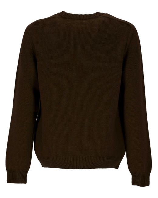 Céline Brown Crew Neck Sweater for men