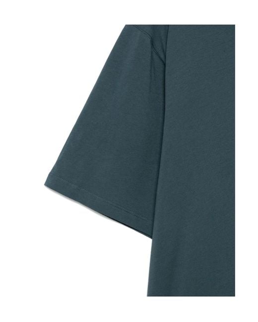 Dries Van Noten Blue Jersey Short Sleeve T-Shirt for men