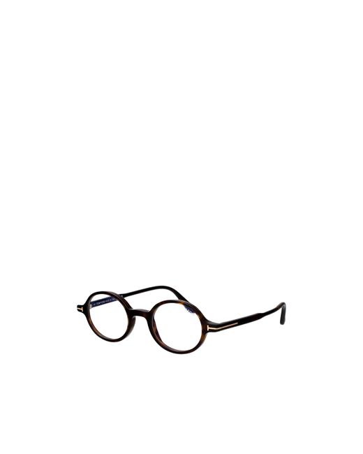 Tom Ford White Eyewear Round Frame Glasses for men