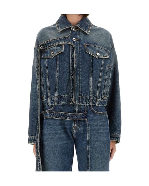 Jean Paul Gaultier Blue Button-Down Long-Sleeved Denim Jacket