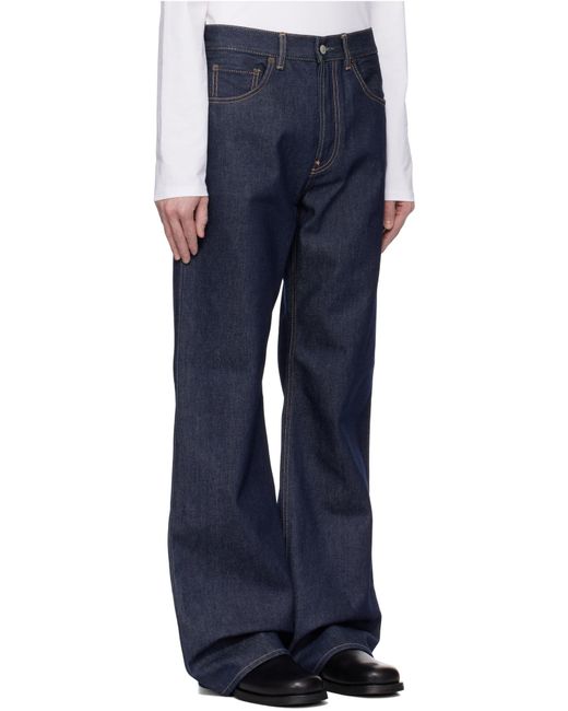 Acne Blue Wide Leg Jeans for men