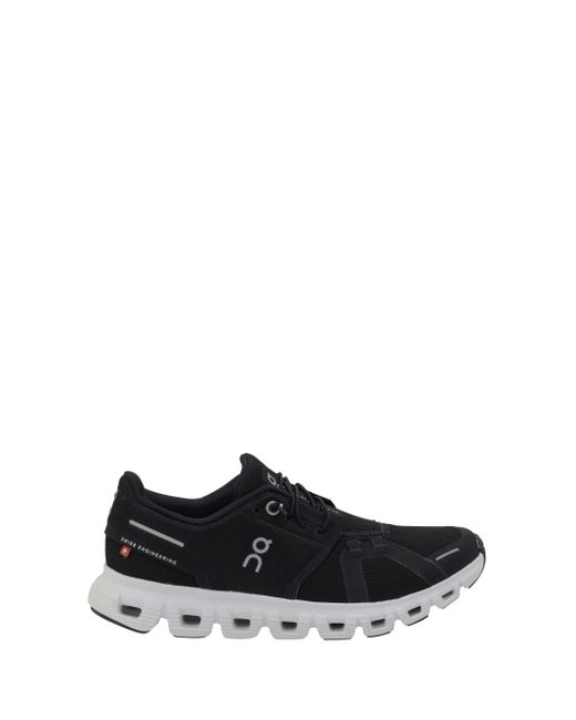 On Shoes Black W Cloud Lace-Up Sneakers
