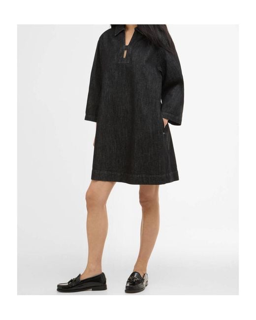Barbour Black Myra Denim Dress