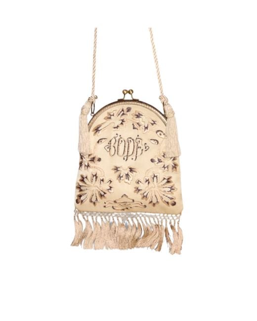 Bode Natural Tassel Shoulder Bag for men