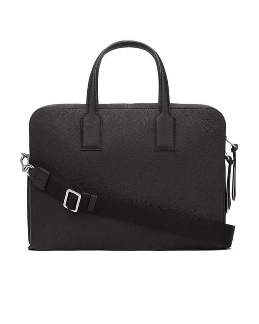 Loewe Black Goya Thin Briefcase for men