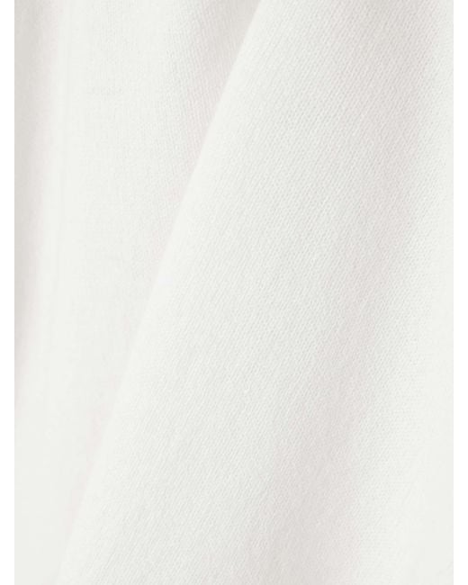 Allude White Cotton And Cashmere-Blend Sweater