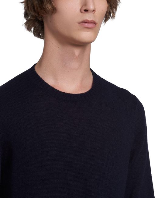 Prada Blue Cashmere Sweater for men