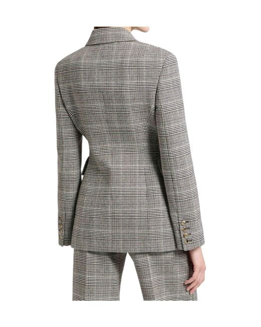 Ermanno Scervino Gray Double-Breasted Jacket