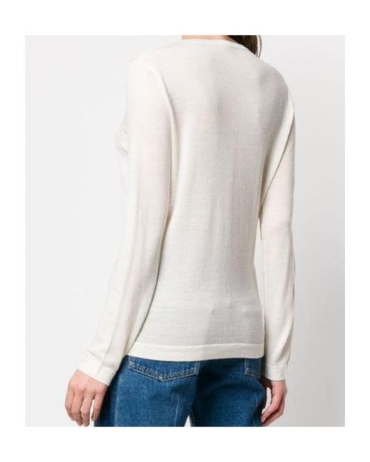 Lela Rose White Button Fitted Cardigan