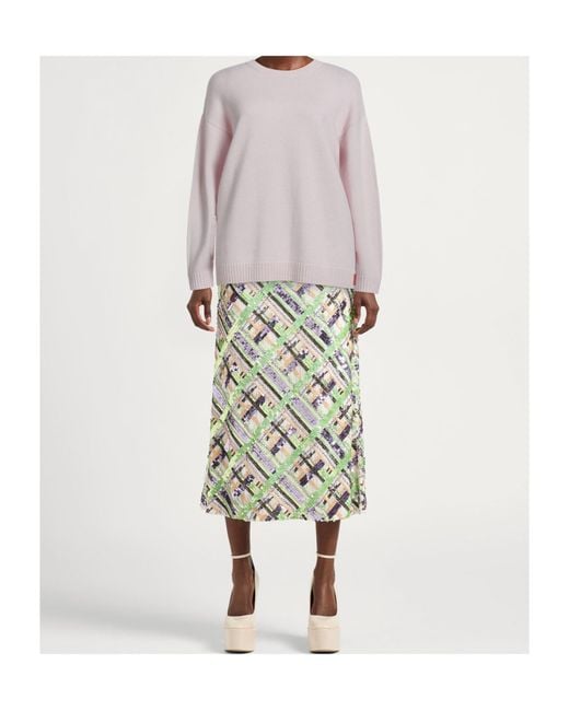 MAX&Co. Pink Ribbed Crew Neck Sweater