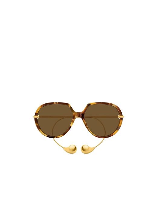 Bottega Veneta Metallic Eyewear Drop Squared Sunglasses for men