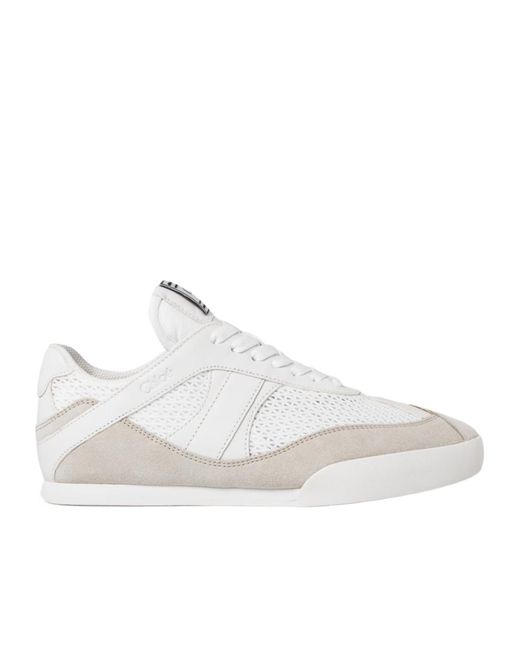 Chloé White Kick Low Top Sneakers
