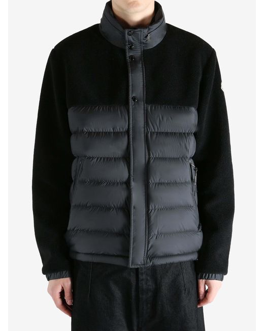 Moncler Black Mistral Teddy Short Puffer Jacket for men