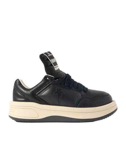 CONVERSE X DRKSHDW Black Rick Owens X Converse Lace-Up Sneakers