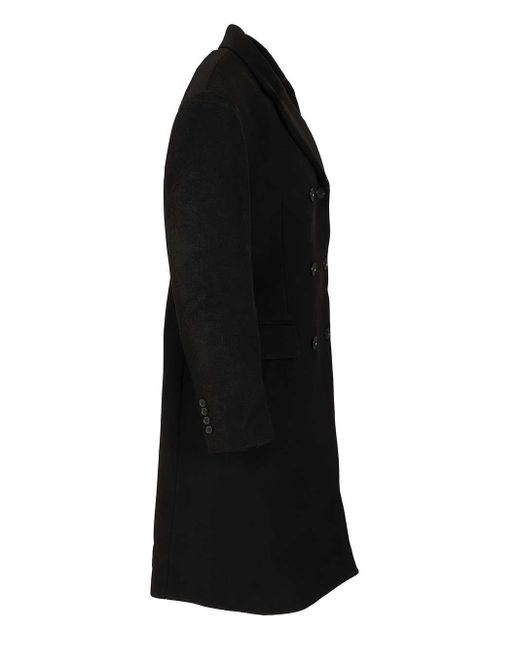 Filippa K Black Harper Double-Breasted Coat