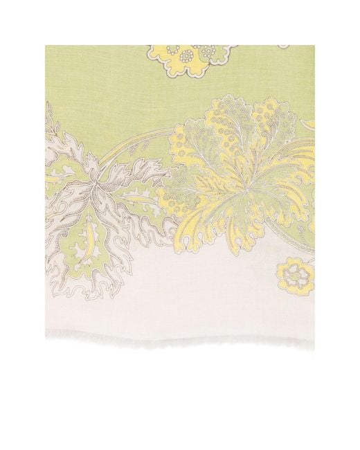 LaDoubleJ Yellow Patterned Scarf