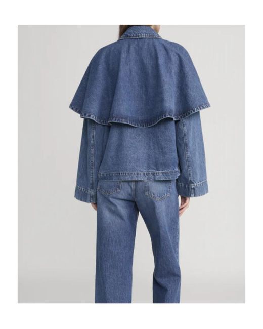 FRAME Blue Cape Denim Jacket