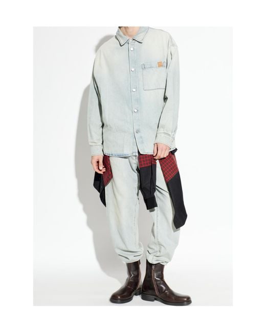 DARKPARK Blue Long Sleeve Shirt for men
