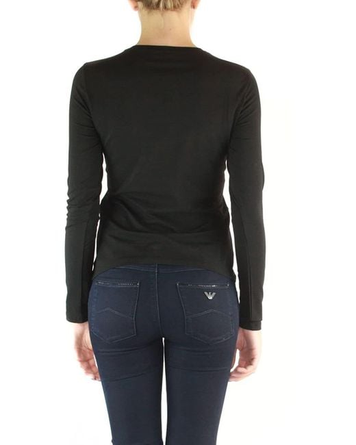 Armani Jeans Black Logo Detail T-Shirt