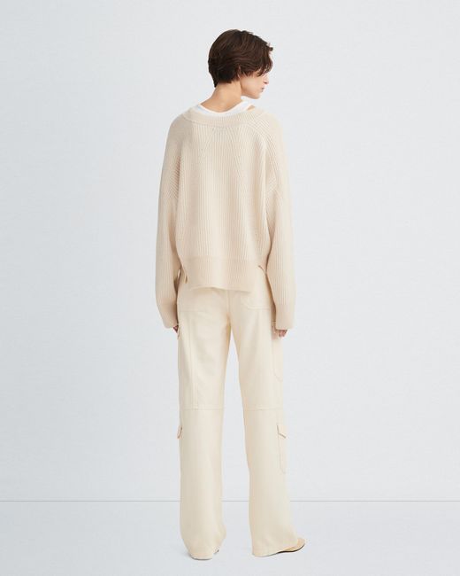 Rag & Bone White Multi-Pocket Jeans