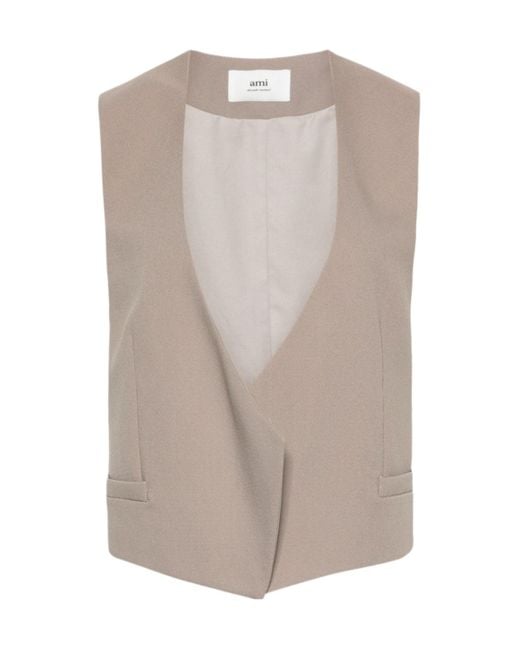 AMI Multicolor Open-Front Waistcoat