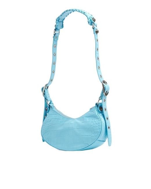 Balenciaga Blue Le Cagole Xs Shoulder Bag
