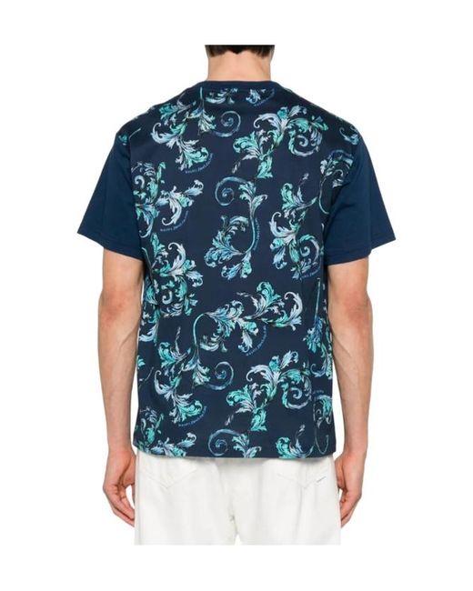 Versace Blue Jeans Couture Barocco Pattern Tee for men