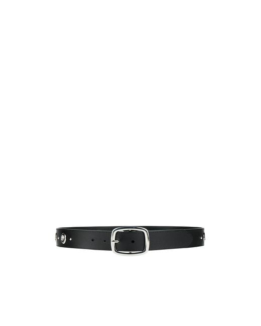 MAX&Co. White Simple Leather Belt