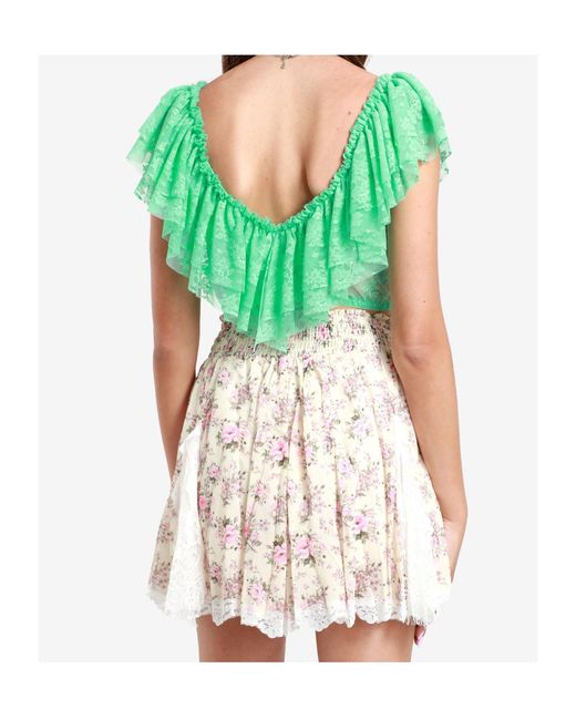 Aniye By Green Ruffled Blouse