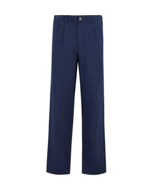 Barbour Blue Elastic Waist Trousers for men